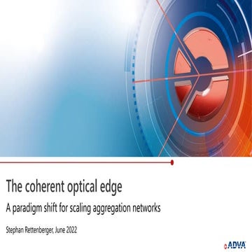 The coherent optical edge