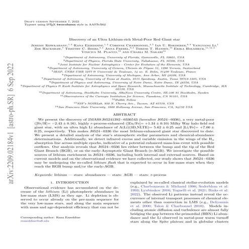 Discovery of an Ultra Lithium-rich Metal-Poor Red Giant star