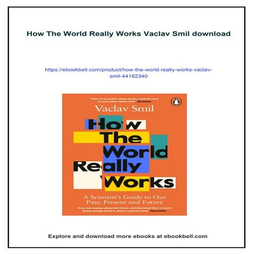 Download full ebook of How The World Really Works Vaclav Smil instant downloa...