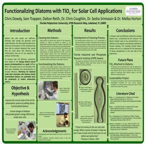 Functionalized Diatoms Poster Presentation
