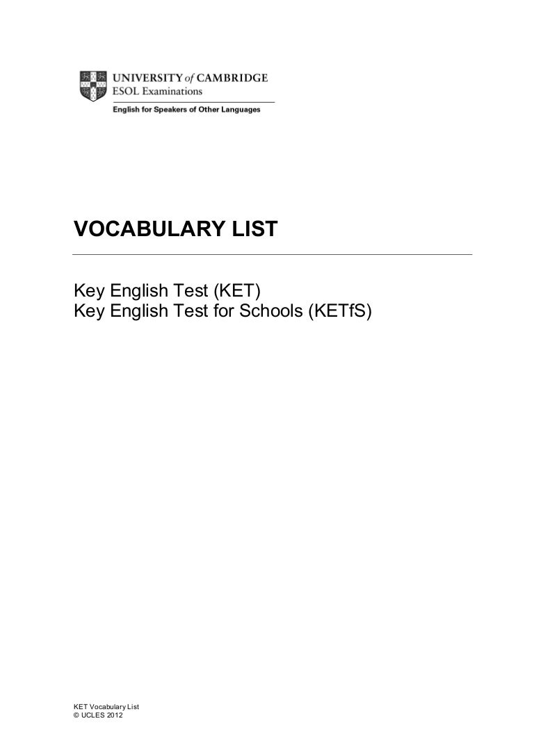 Key Voary List