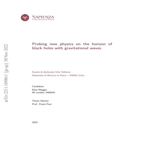 Probing new physics on the horizon of black holes with gravitational waves