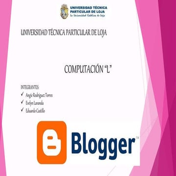 presentació blogger