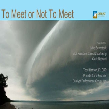 2009 Motivation Show - To Meet or Not To Meet