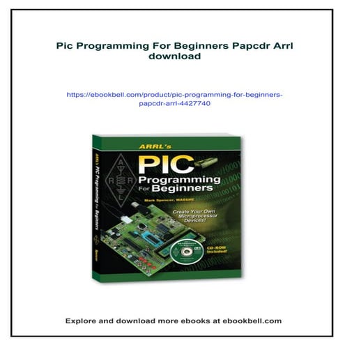 Pic Programming For Beginners Papcdr Arrl