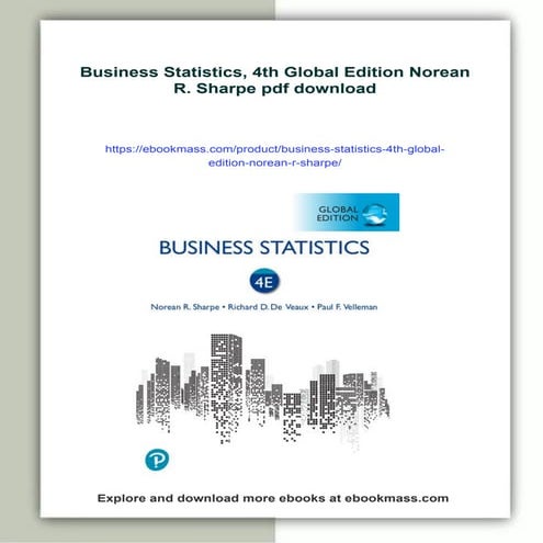 Business Statistics, 4th Global Edition Norean R. Sharpe