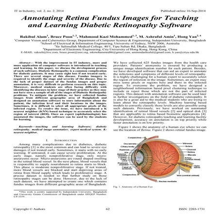 Annotating Retina Fundus Images for Teaching and Learning Diabetic Retinopath...