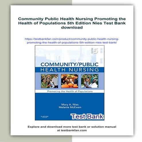 Community Public Health Nursing Promoting the Health of Populations 5th ...