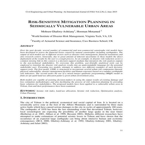Risk-Sensitive Mitigation Planning in Seismically Vulnerable Urban Areas  