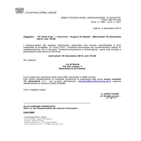 Circolare It Club FVG dicembre 2013