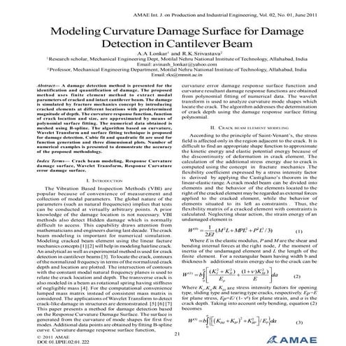 Modeling Curvature Damage Surface for Damage Detection in Cantilever Beam