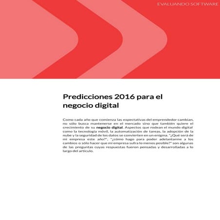 Predicciones 2016 para el negocio digital