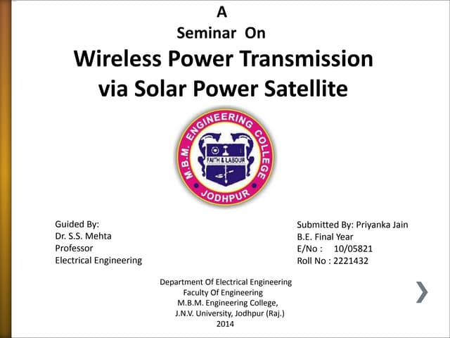 Solar Power Satellite