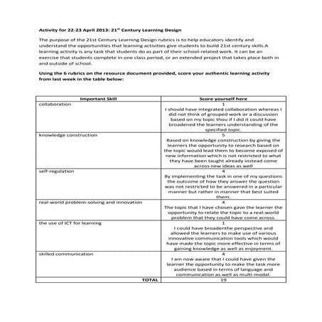 21st Century Learning Design | PDF