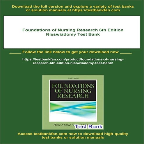 Understanding Nursing Research Building an Evidence Based Practice 7th ...