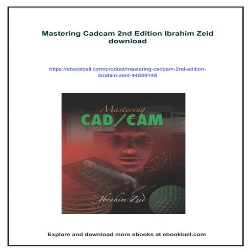 Mastering Cadcam 2nd Edition Ibrahim Zeid | PDF