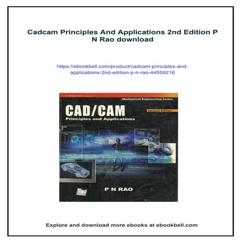 Cadcam Principles And Applications 2nd Edition P N Rao