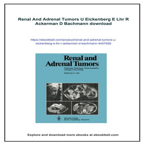 Renal And Adrenal Tumors U Eickenberg E Lhr R Ackerman D Bachmann | PDF