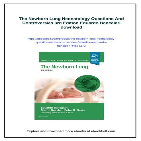 The Newborn Lung Neonatology Questions And Controversies 3rd Edition ...