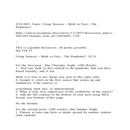 2232021 topic using sources   myth or fact - the pandemic