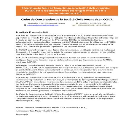 lettre de Socir à la CENCO | PDF