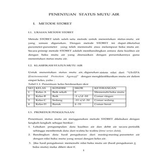 Penentuan Status Mutu Air dengan Me...