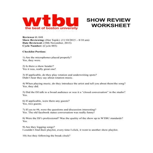 Music questionnaire | DOCX