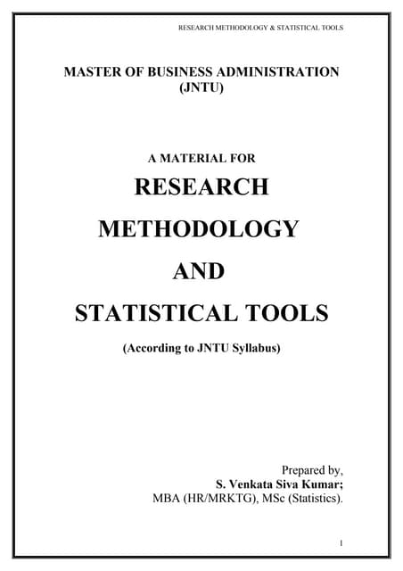 22538598 introduction-to-research-methodology-acccording-to-jntu-hyd-mba-syll...