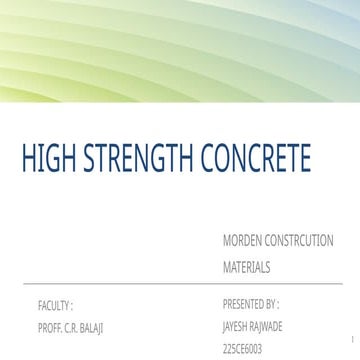 Concrete technology details about different types of concrete