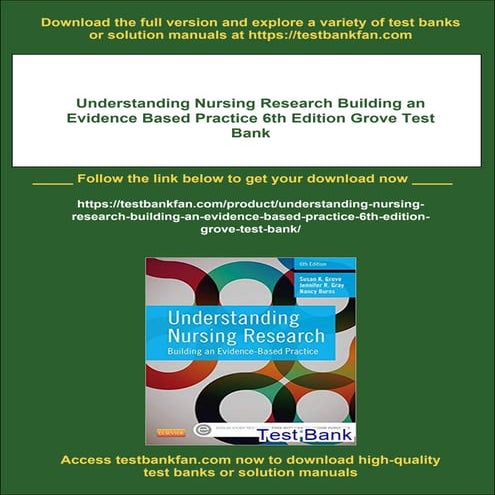 Understanding Nursing Research Building an Evidence Based Practice 6th ...