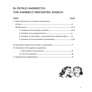THE INDIRECT SPEECH