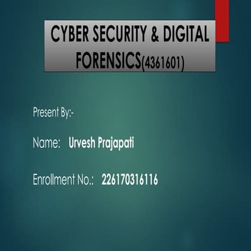 PPT FOR CYBER SECURITY AND FORENSICS MICRO PROJECT