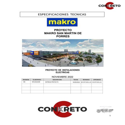 Tablero Electricos Makro Especificaciones Tecnicas