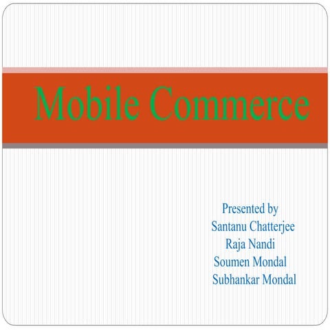 Mobile Commerce