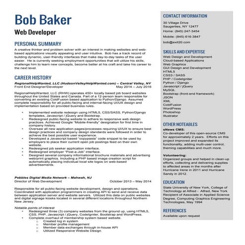 BobBaker-Resume