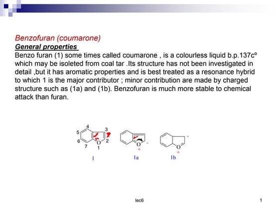 Heterocyclic compounds - Furan - Synthesis of furan - Characteristic ...