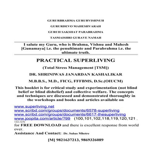 practical superliving