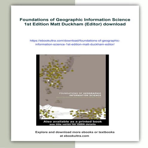 Introduction to GIS: mapping and spatial analysis | PPT