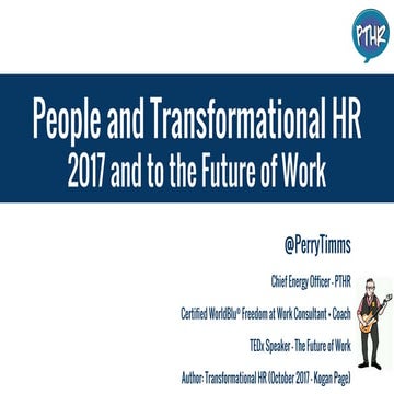 PTHR - 2017 and to the Future or Work