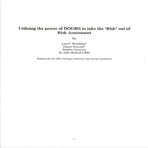 Lisa Weinberg presentations