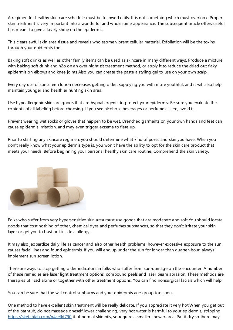 healthy skin regimen