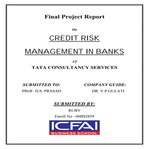 project on credit-risk-management