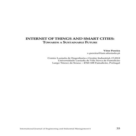 Internet of Things and smart cities: towards a sustainable future