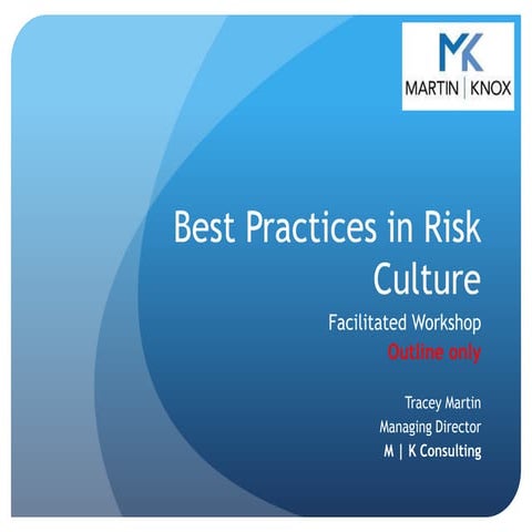 Workshop PPT Outline