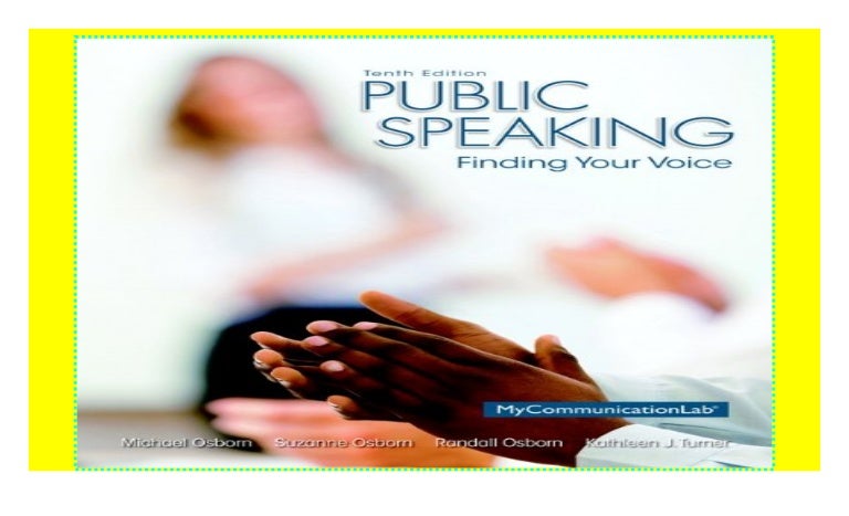 Public Speaking Finding Your Voice Pdf