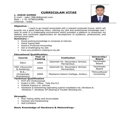 my cv