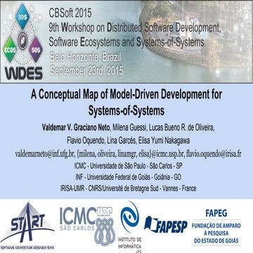 WDES 2015 paper: A Conceptual Map of Model-Driven Development for Systems-of-...