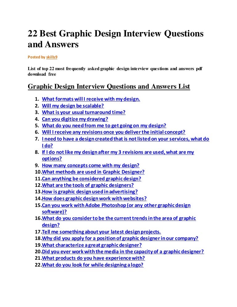 graphic designer interview questions and answers pdf interview questions for fashion designers