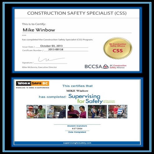 Certificate Confined Space Entry C | PDF