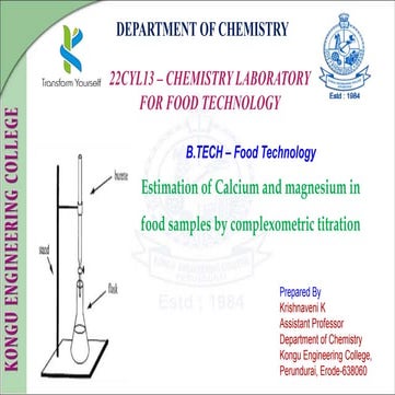 22CYL13 & Chemistry Laboratory for FT (FT-Ca & Mg).ppt